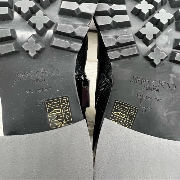 Jimmy Choo | Cruz Embellished Leather Combat Boots - Picture 14 of 14